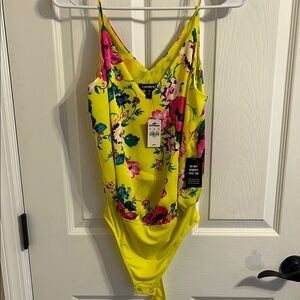 NWT Express Bright Floral Bodysuit
